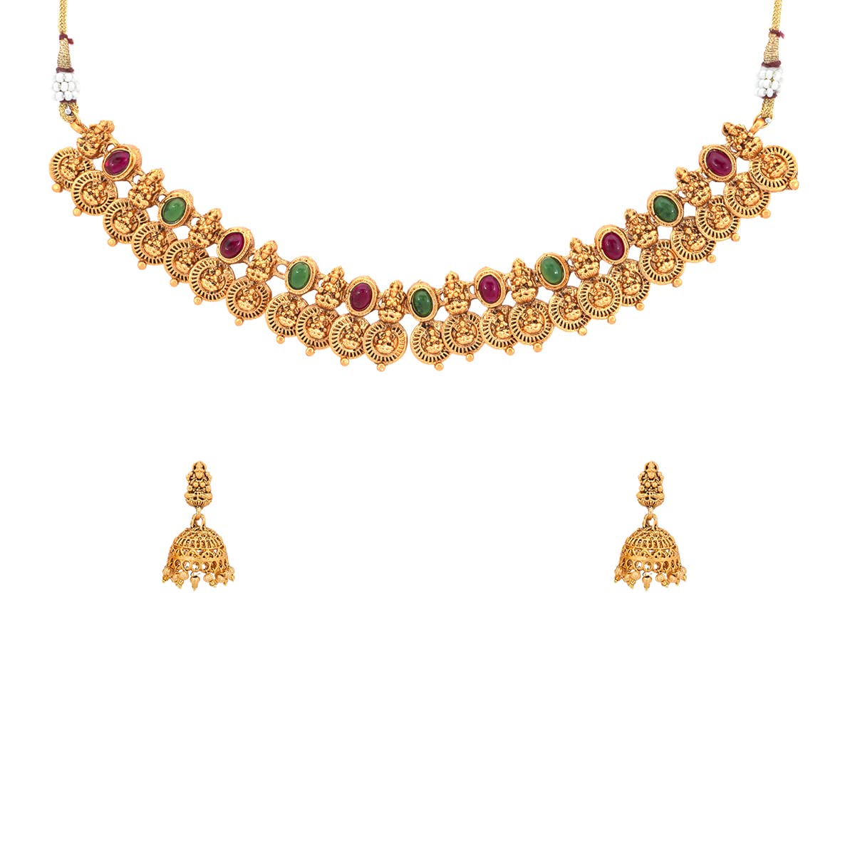 Yellow Chimes Jewellery Set for Women and Girls Temple Jewellery Set for Women | Gold Plated Coin Designed Choker Necklace Set | Birthday Gift for girls and women Anniversary Gift for Wife (B0BTPNVVSM) Amazon Price History, Amazon Price Tracker