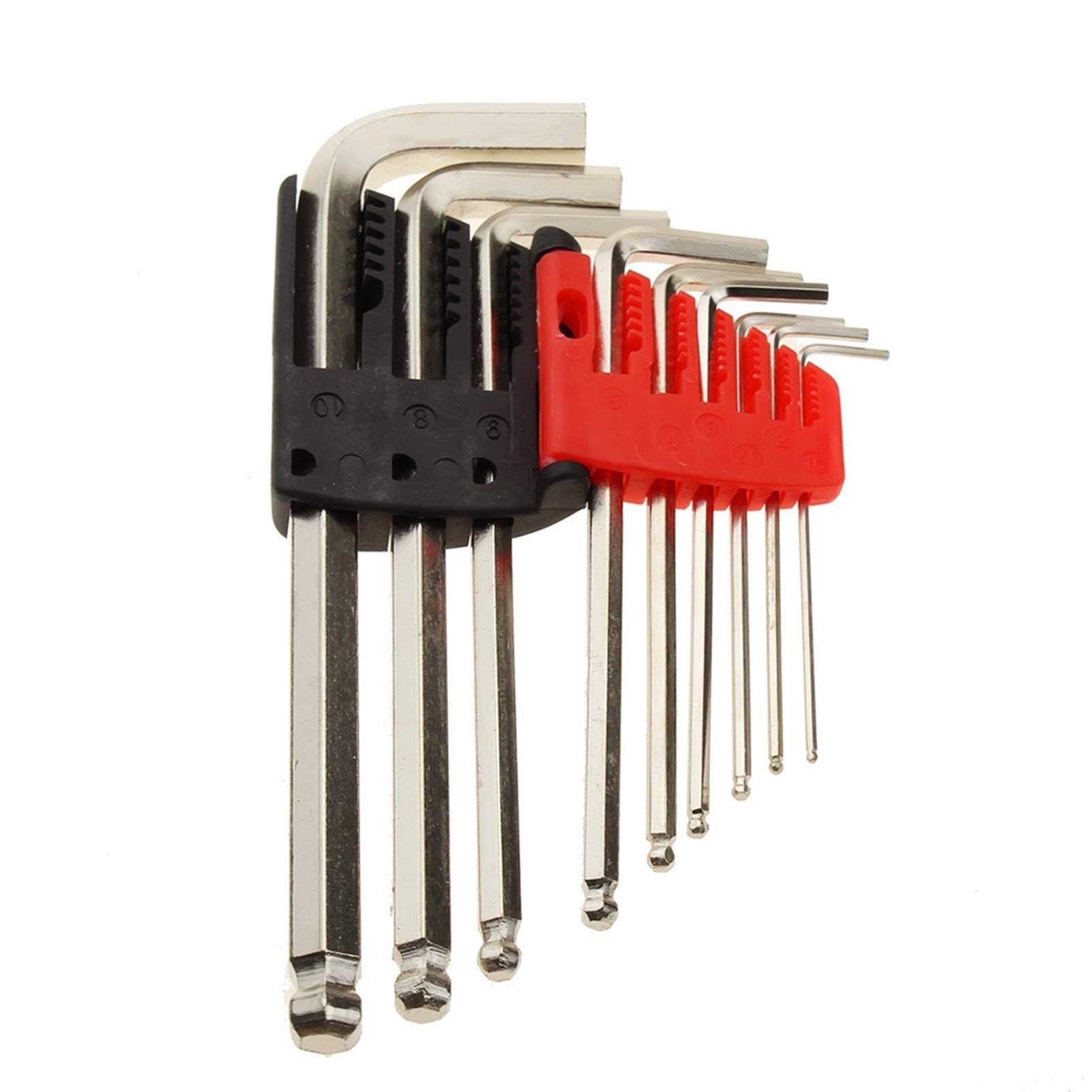 Balldriver L-Schlüssel 5/64 Zoll – 10-teiliges Set, Kugelkopf-Inbusschlüssel Für Enge Winkel