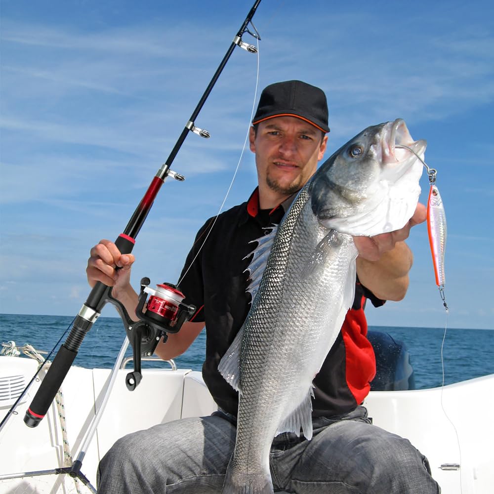 Kit de Canne à Pêche Télescopique 1,8M Enfant avec Moulinet Leurres Sac Transport Débutants