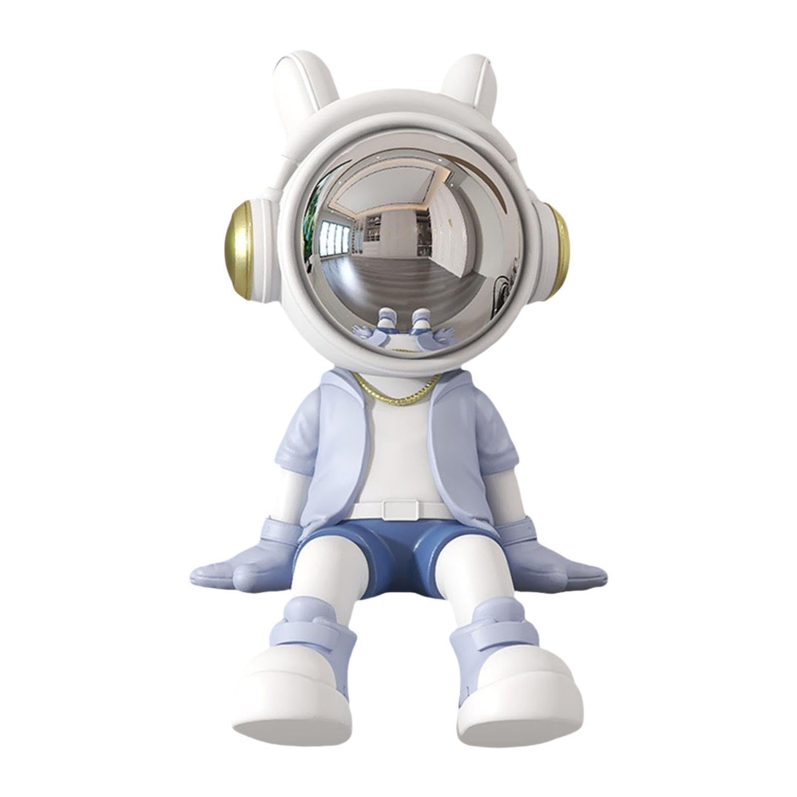 TWISAXC Cabinet Desk Birthday Gift Modern Astronaut Sculpture Fine Crafted Statue For Office Or Home Desktop Figurine Sturdy