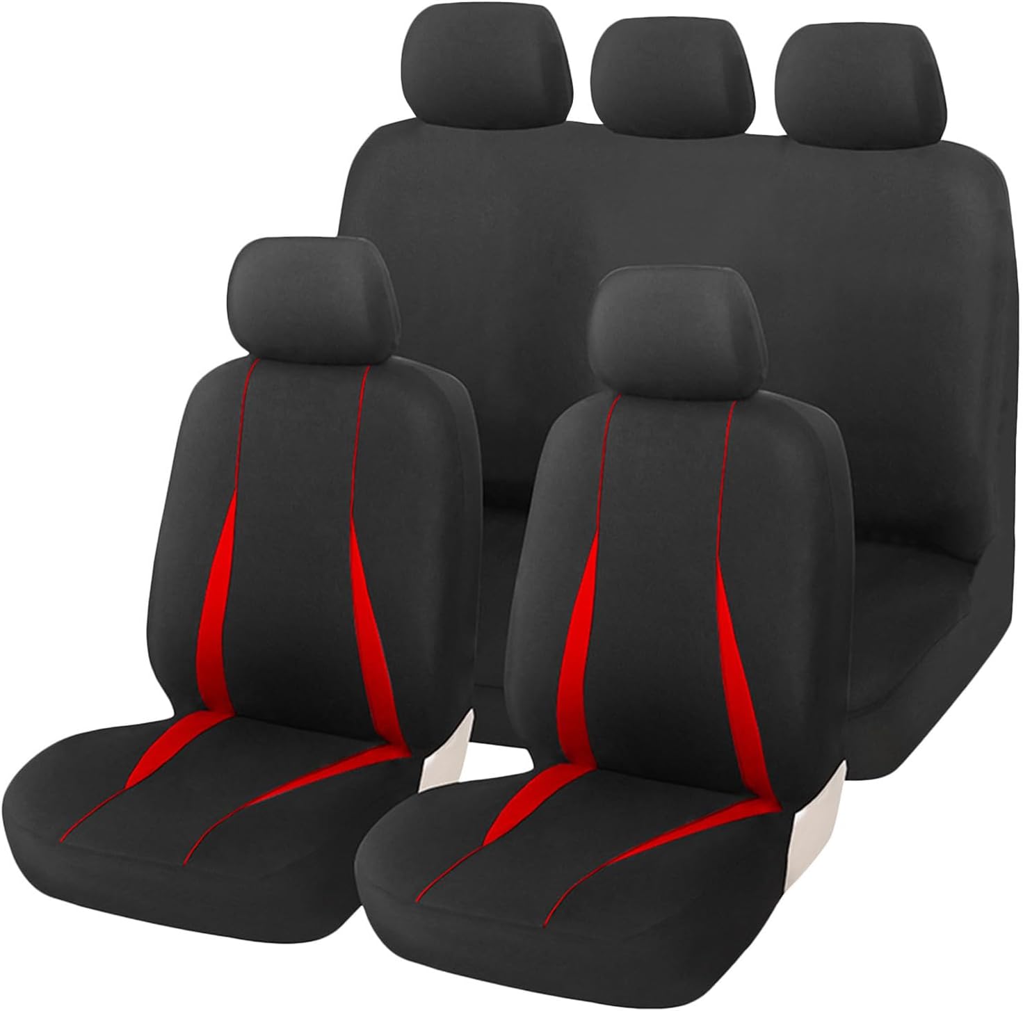 COLLBATH Car Seat Covers Set for Trucks and Cars Suitable for Seasons Polyester Front Seat Cover with Sponge Padding Stylish and Simple Interior Protector Year-Round Driving Comfort