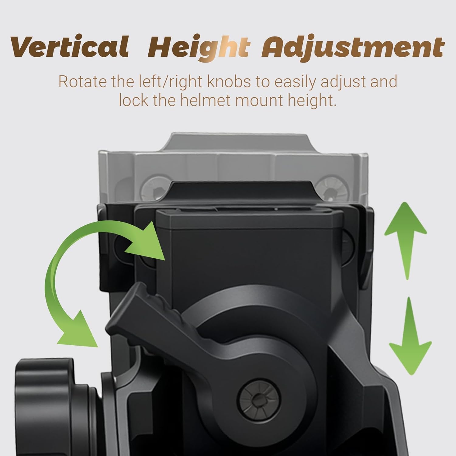 Wokyo Night Vision Goggles Mount CNC Metal for l4g24 NVG Mount Adjustable Aluminum Helmet Mounts for PVS15/PVS18 Tactical Night Vision Goggles Head Mounted