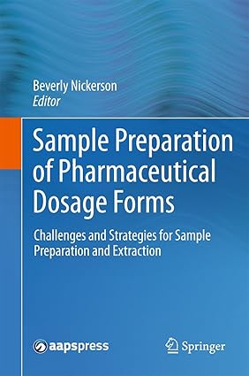 SAMPLE PREPARATION OF PHARMACEUTICAL DOSAGE FORMS: CHALLENGES & STRATEGIES FOR SAMPLE PREPARATION & EXTRACTION (HB 2011)