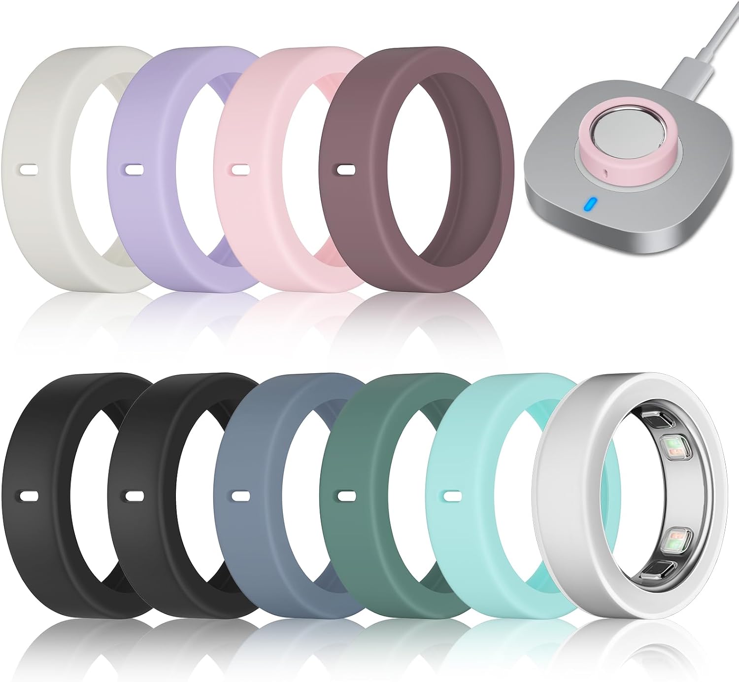 10 Pack Ultra-Thin Cover Compatible with Oura Ring Gen 5