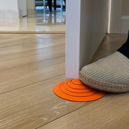 Miniatura 4 de Pekasa - Tope de puerta redondo, tope de puerta único, tapón de puerta de goma, topes de puerta para parte inferior de la puerta, topes de puerta