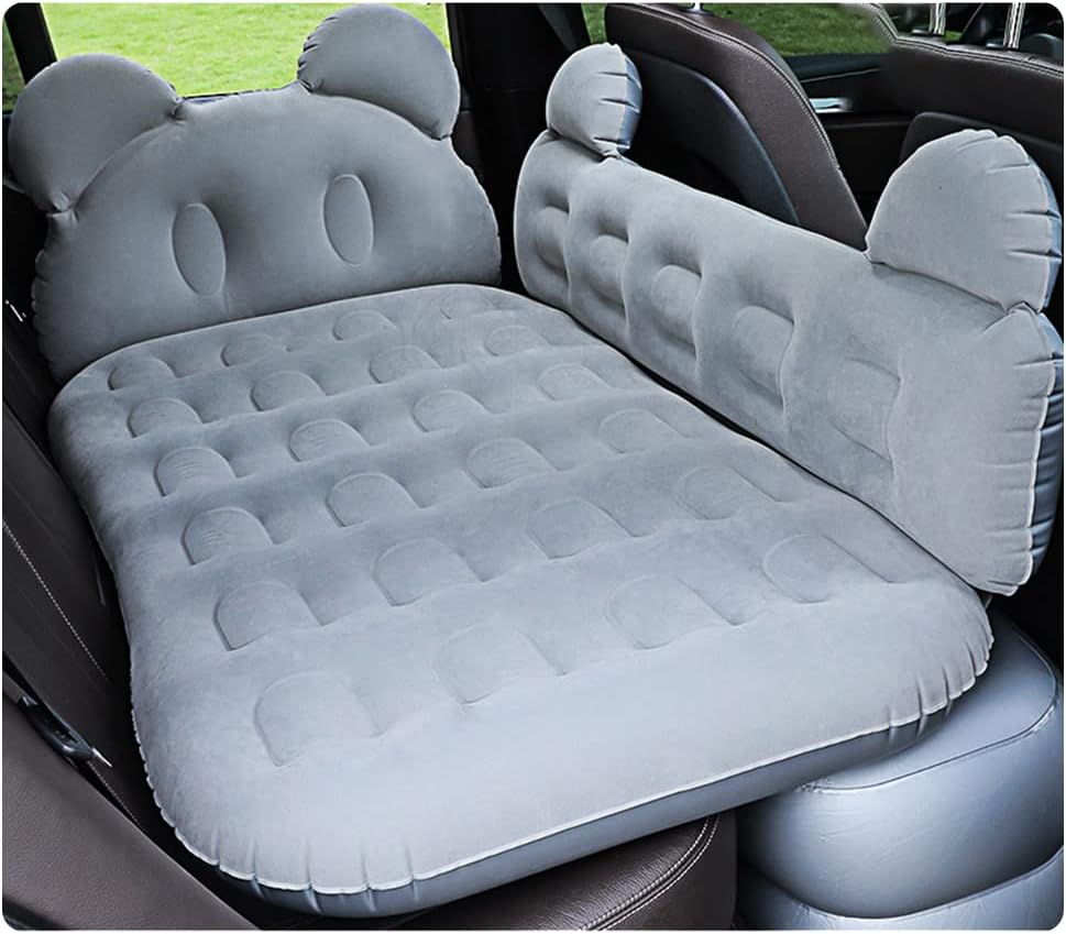 Joyesy 車中泊 ベッド 車用ベッド エアーベッド 車のエアマットレス 車載用マット 車後部座席用マット 5人乗りの全モデルに対応 電動インフレーターポンプ レビューで送料無料 ヘッドレスト 休憩 収納バッグ 睡眠 屋外用 2 リペアキット 旅行用 2付き