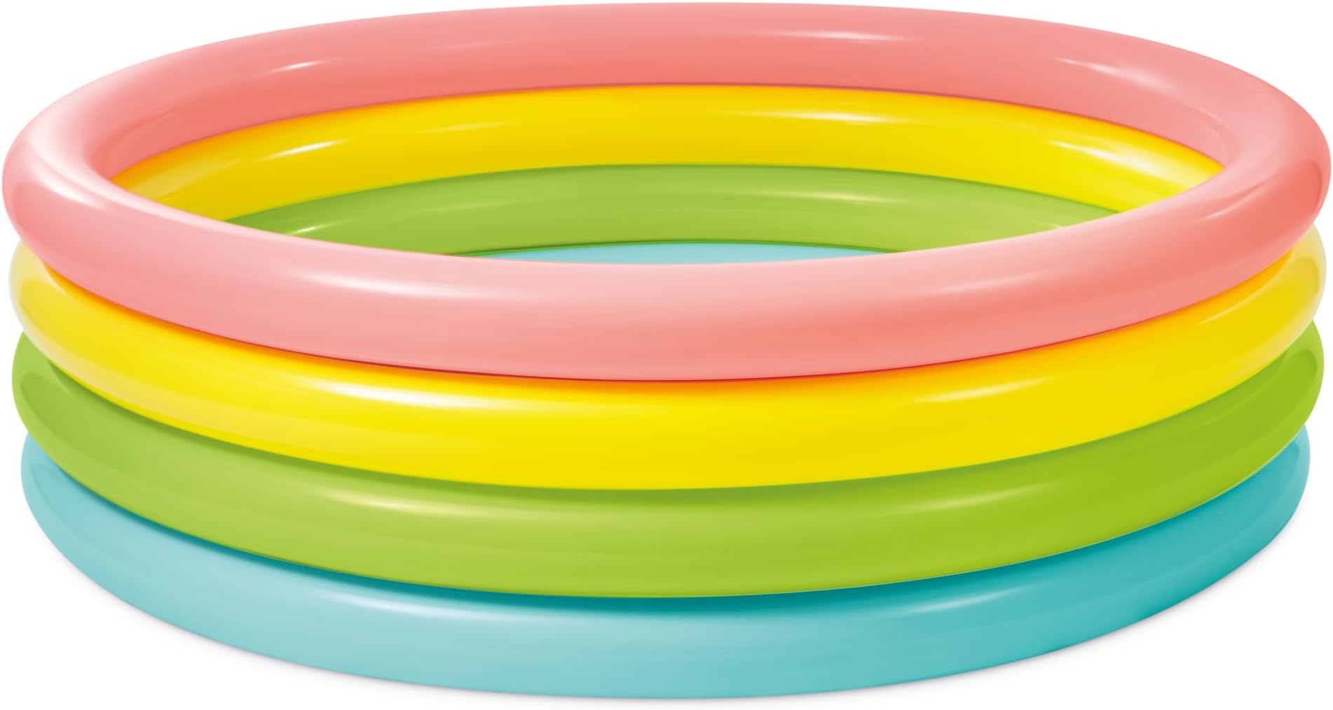 Intex Kids 4-Ring Sunset Glow Pool (Multicolour, Ages 3 Years Plus)