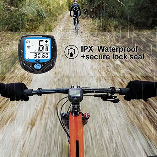 KASTEWILL Bike Speedometer Original Wireless Bike Odometer Waterproof Cycle Computer with Automatic Wake-up Multi-Function LCD Backlight Display
