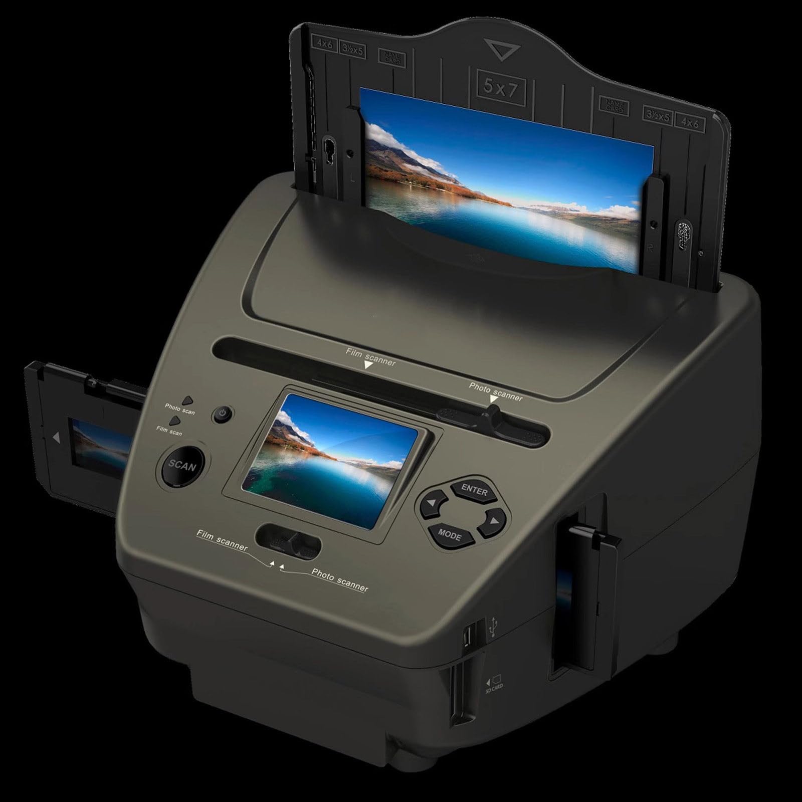 Escáner de fotografías/Tarjetas de Visita/películas, escáner Digital (3 * 5/4 * 6/5 * 7 fotografías en Papel), escáner de Negativos + Software Visita