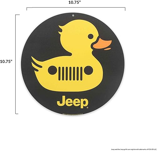 Miniatura 6 de Letrero de metal para Jeep Grille Duck  Divertida decoración de pared de pato Jeep para garaje, tienda o cueva de hombre