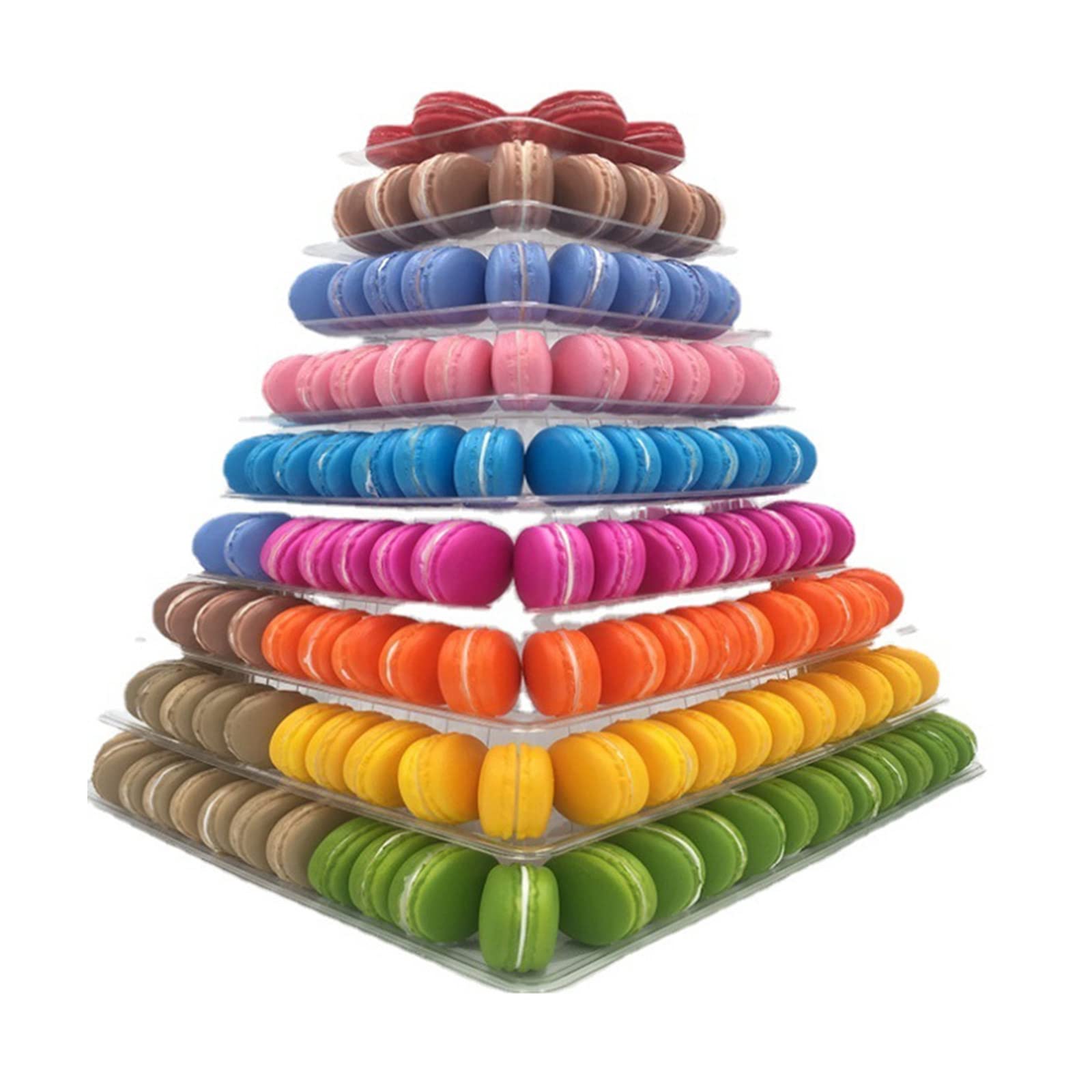 Xinsheinelry 5/9 Tiers Macaron Tower Display Stand Wedding Desserts Display Rack Cupcake Tree Birthday Party Cake Decorating Tools Cake Rack
