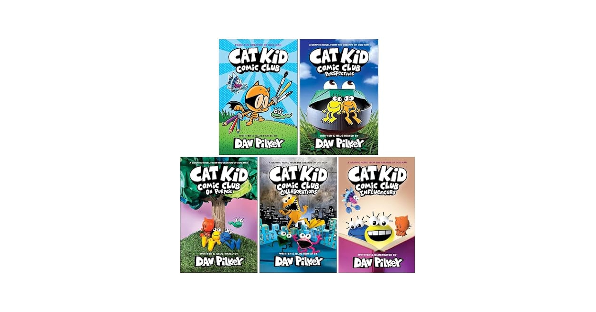 Amazon.com: Cat Kid Comic Club Series 5 Books Collection Set