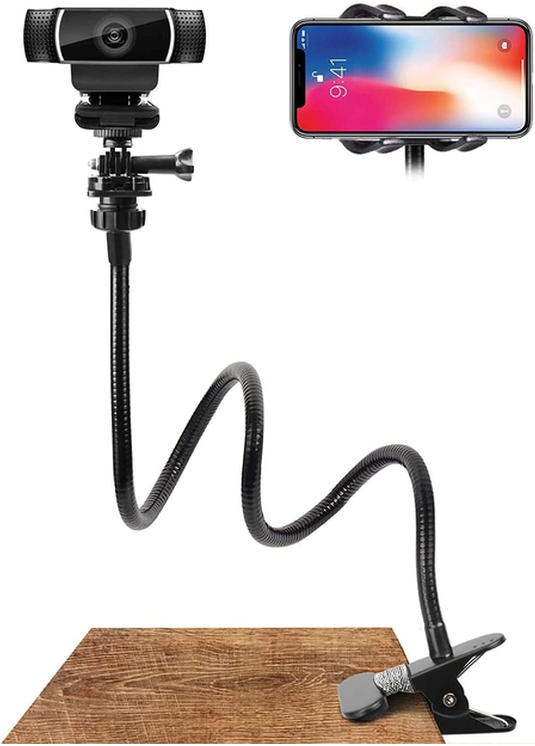 Webcam 1080P Camera Streaming Media Flexible Desktop Installation Gooseneck Clip Clip Web Camera Bracket for PC Gamer Accessories Webcam