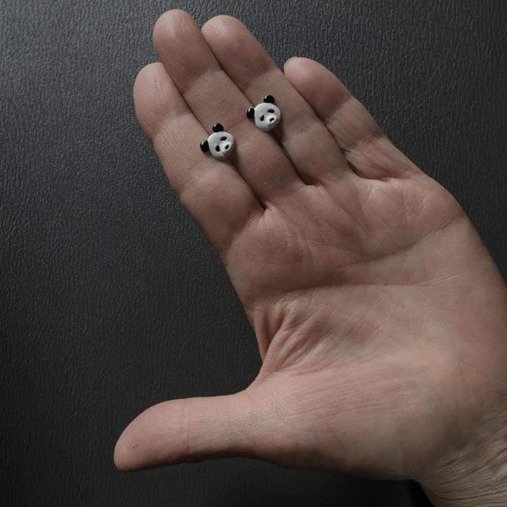 Enamel Panda Post Earrings by The Magic Zoo