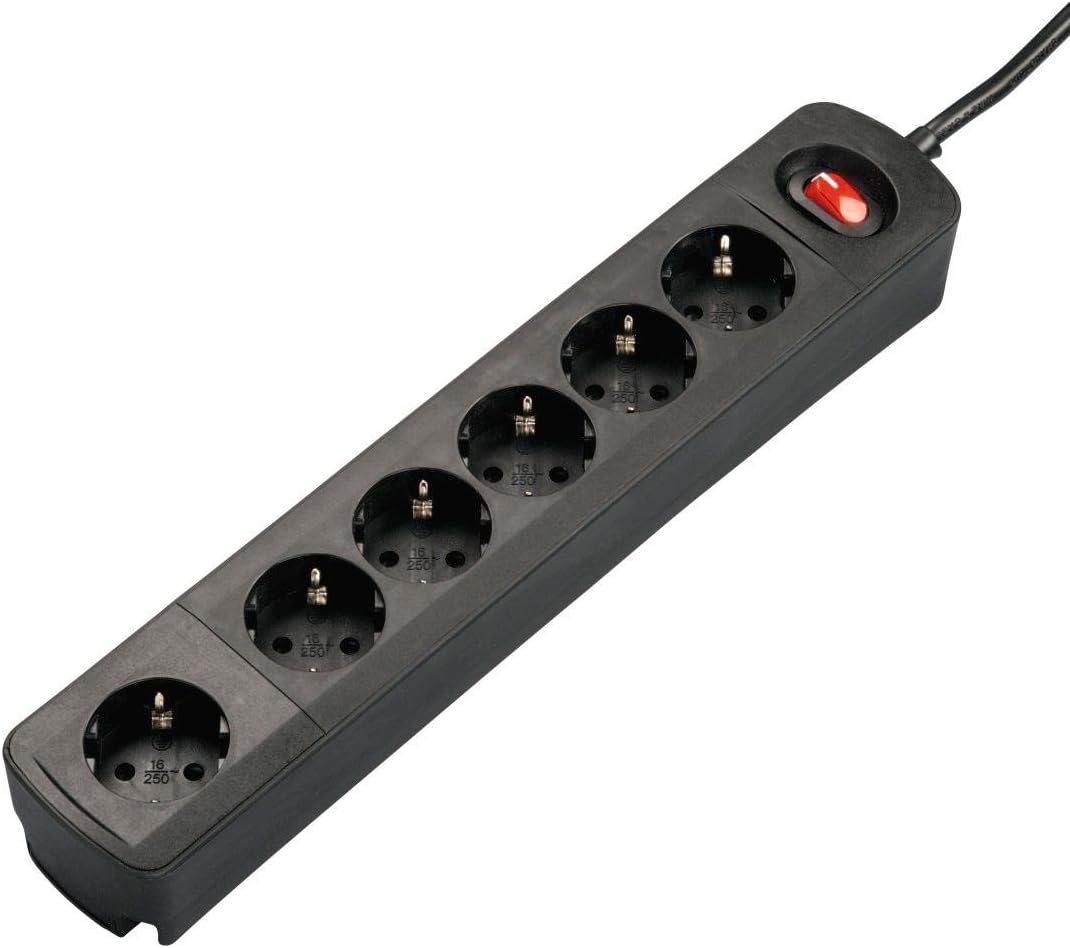 EMOS 2-Fach Steckdosenleiste 2m - French-Steckdosen 45° Gedreht Für Frankreich