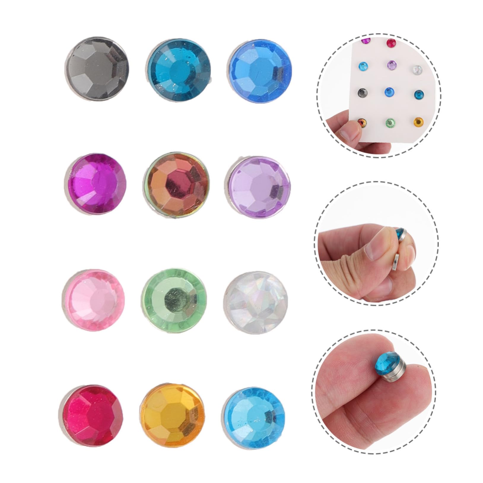 Mikinona 72stücke Bunte Acryl Magnetische Weinglas Marker Wiederverwendbare Identifikatoren Für Ihre Weingläser Für Partys Hochzeiten Familienfeiern Und Mehr