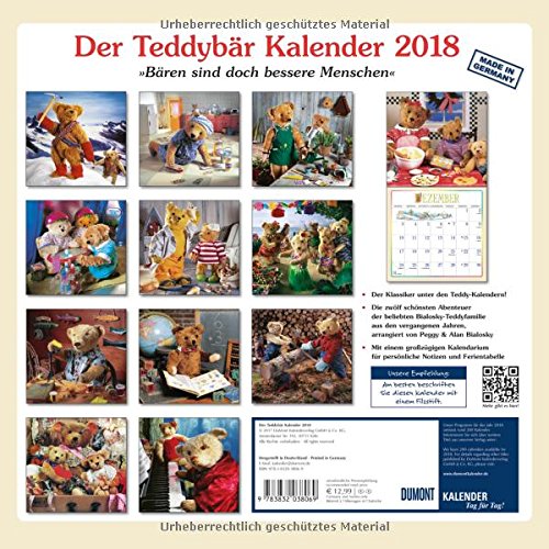 Der Teddybär 2018 - Broschürenkalender