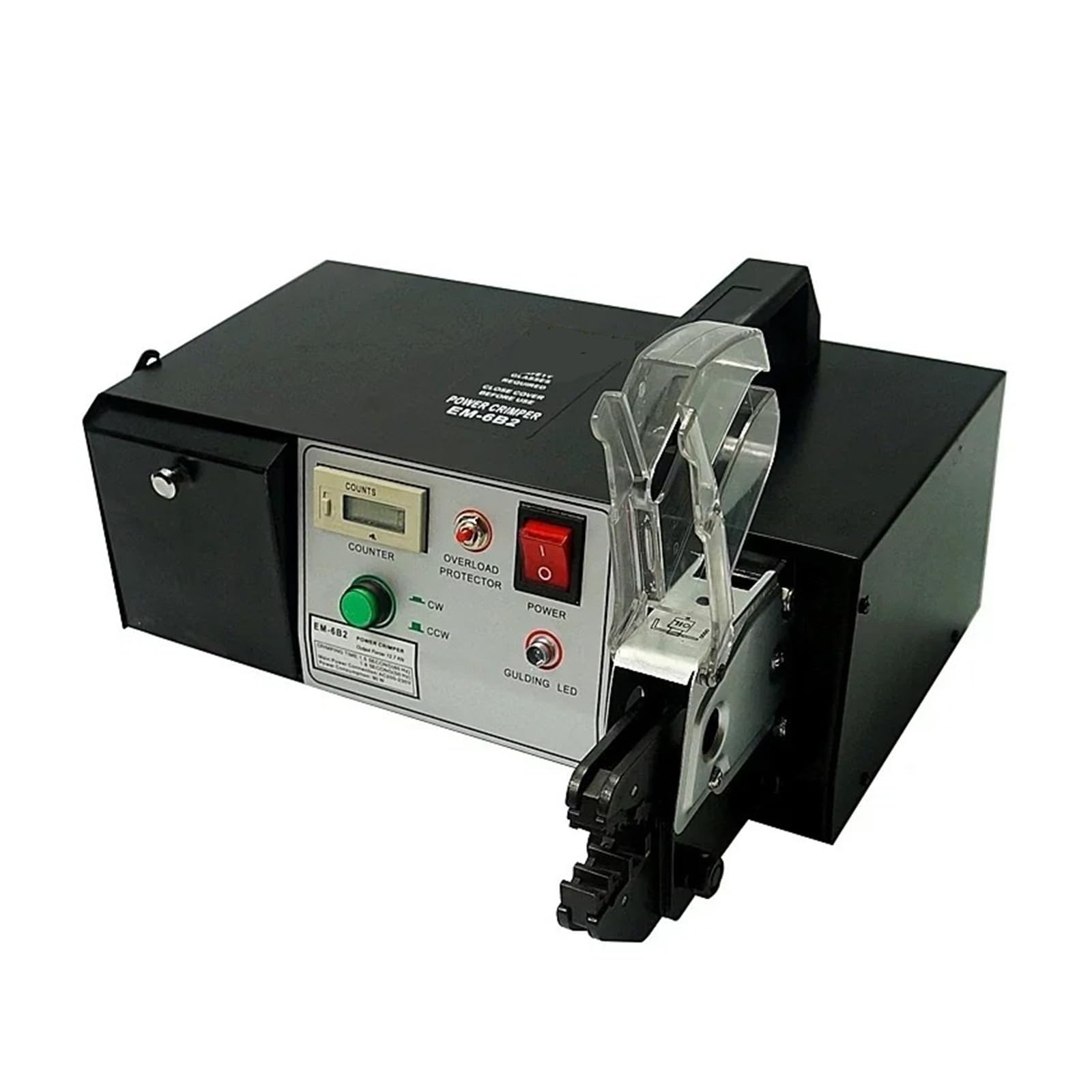 Jhxhfjxz Black Electric Terminal Crimping Machine Em6b2 Crimper Tools With Wire Stripping Cutting Function For Kinds Of Terminals Versitile(Em6b2 No Stripping)