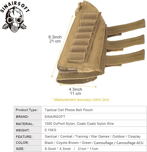 Miniatura 8 de Buttstock - Soporte de carcasa táctica para escopeta, rifle, mejillas, bolsa de utilidad con doble cremallera de 2 vías