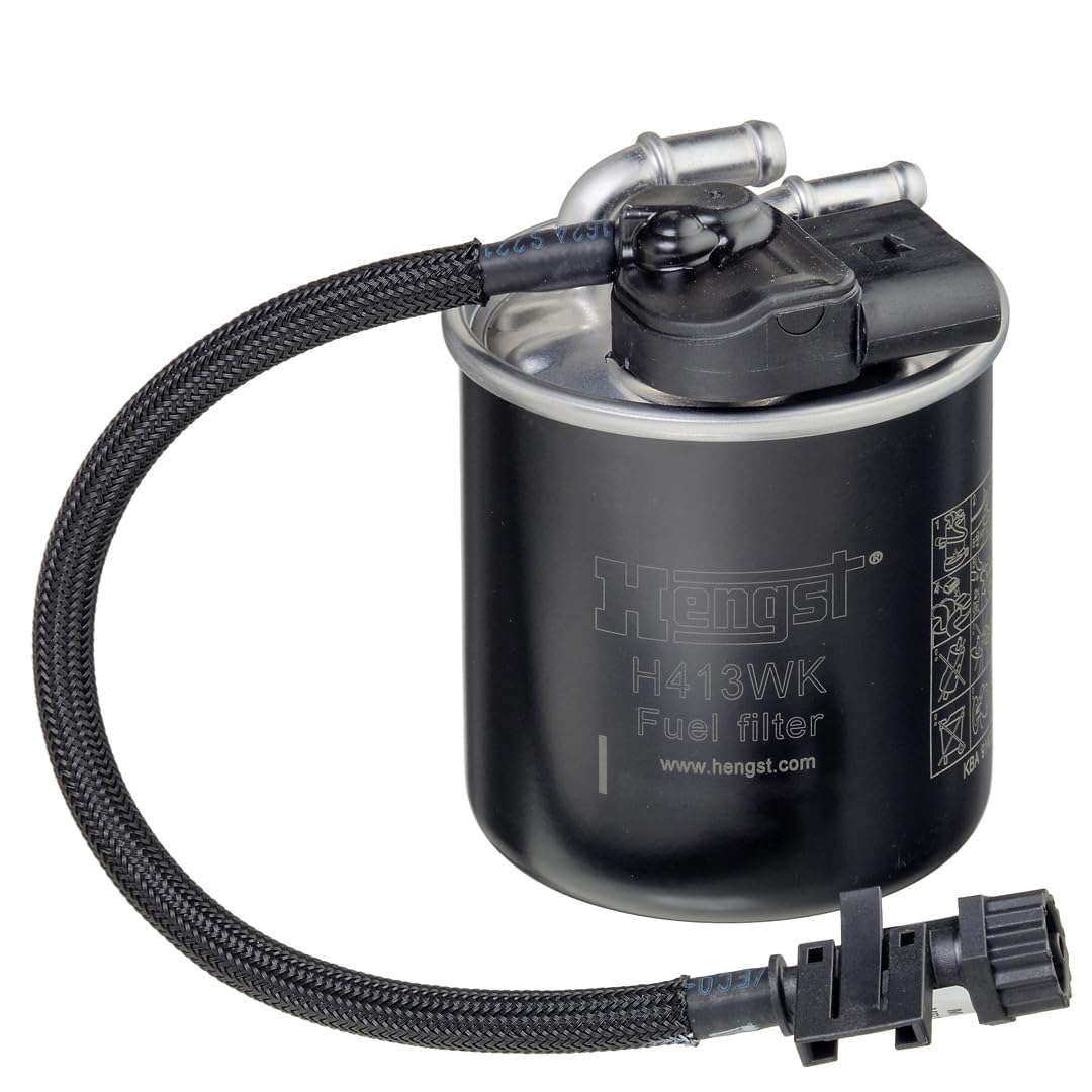 HENGST - Kraftstofffilter H413WK - Hochwertiger Kraftstoff-Leitungsfilter für KFZ - Entfernt Staub und Schmutz aus Otto- oder Dieselmotoren - Schützt das Einspritzsystem