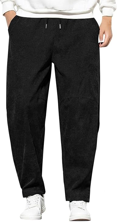 LEIYAN Corduroy Pants for Men Big and 