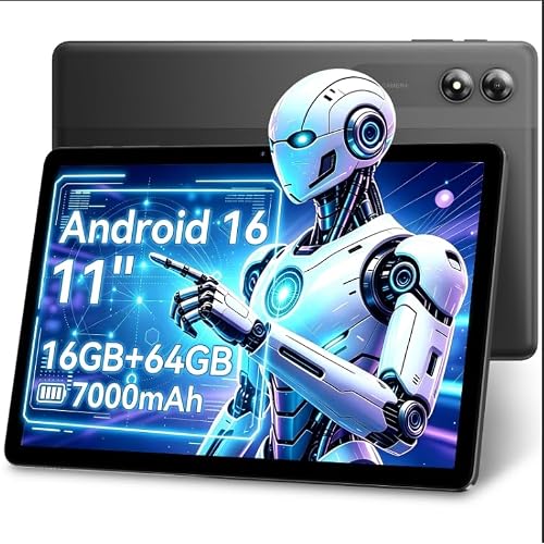 11" Android 16 Tablet 12+64GB 7000mAh IPS Wi-Fi GPS Tablet OTG