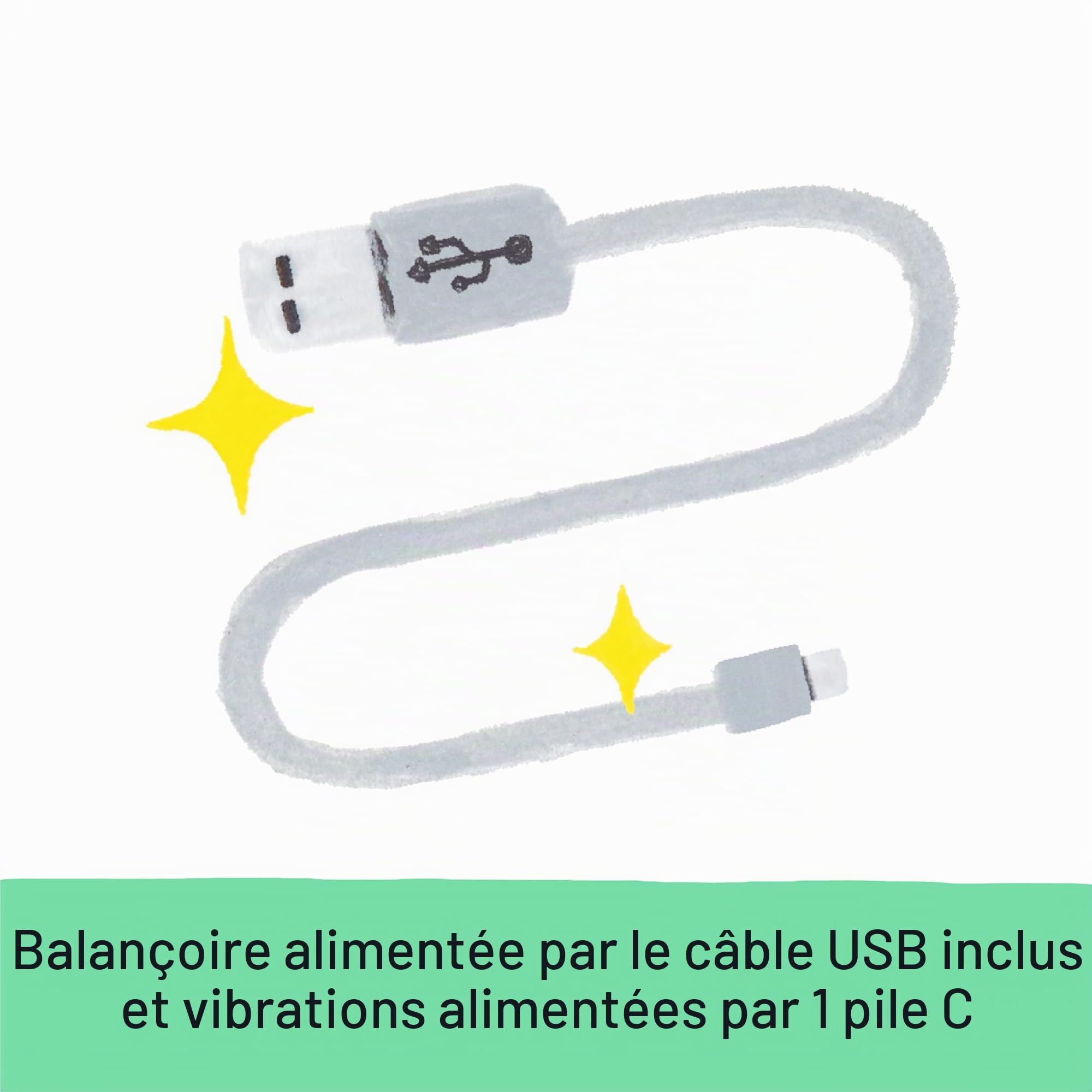 Ingenuity Balancelle Toutconfort Everston, 6 vitesses, 3 sens de balancement, 8 mélodies,3 sons de la nature, mobile avec 2 jouets en peluche, siège tourne à 180 degrés, dès la naissance à 9 kg