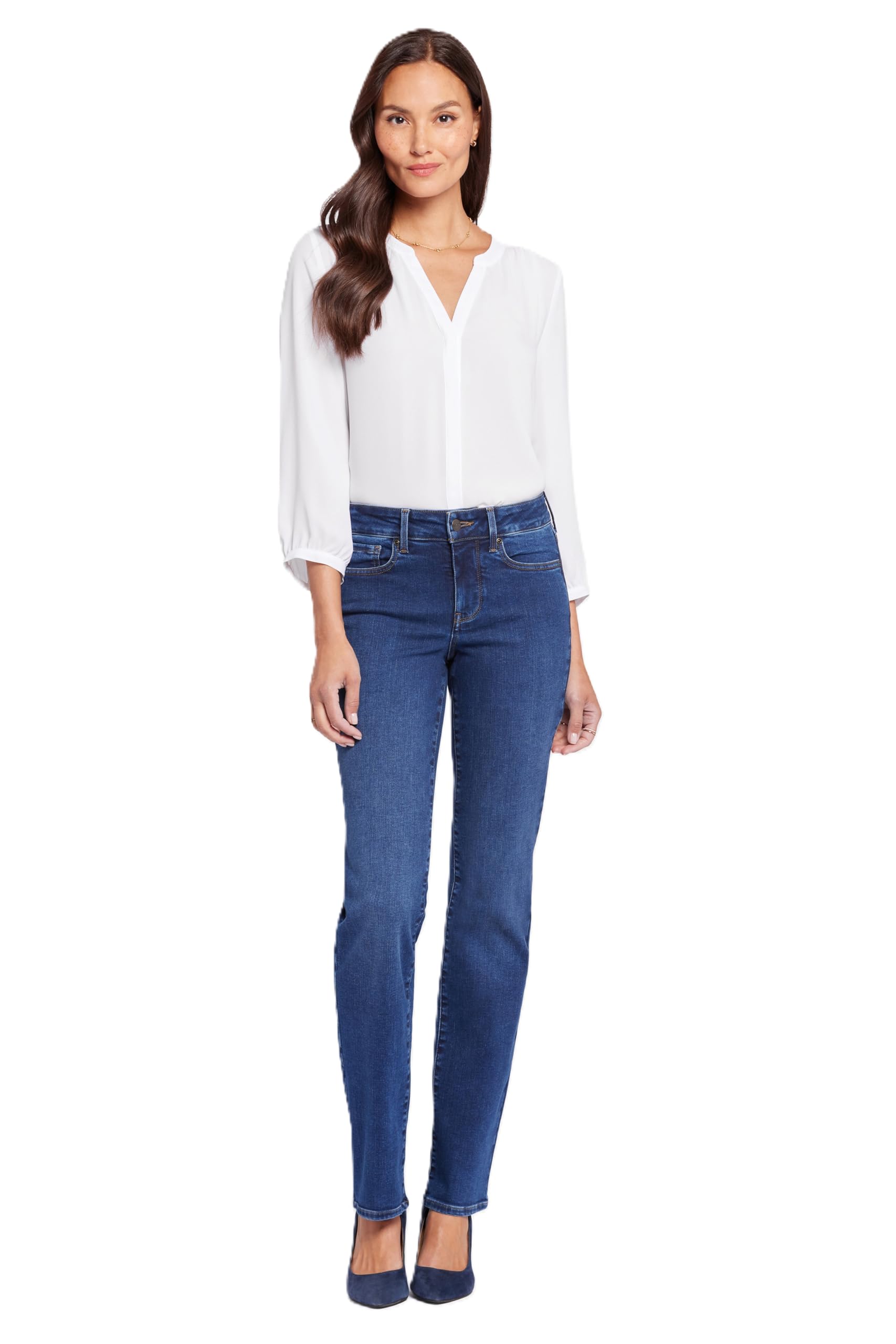 Petite Marilyn Straight Jeans, Clay