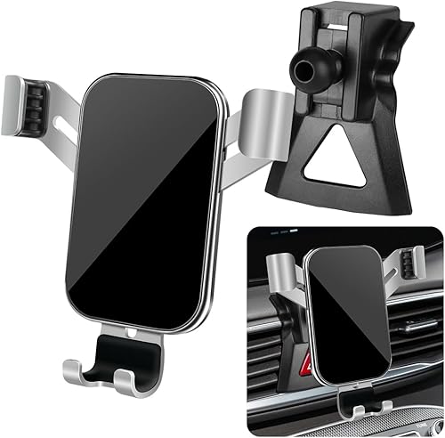 LUNQIN Soporte para teléfono de coche para Hyundai Santa Fe 2019 2020 2021 2022 2023 SE SEL XRT Hybrid Big Phones con funda, accesorios para