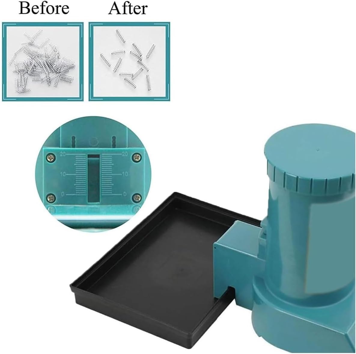 Automatic Spring Separator Machine,40W Compact Spring Separating Tool for Coil Springs, Fits 2–15mm Diameter & 2–30mm Length, for Workshop or Factory Use