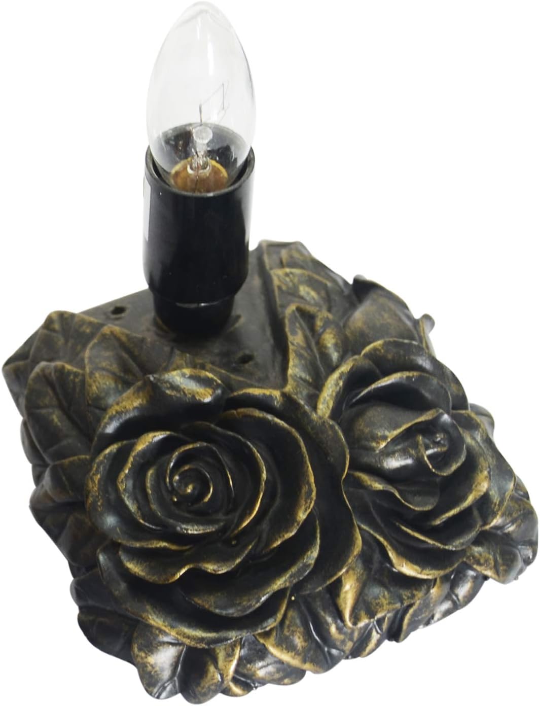 Night Light (E12x1 Bulbs)6 Inch Wide Stained Glass Desk Home Decor Lights Butterfly Shaped Lamp Shades(TY290) Resin Lamp Base HT-Tiffany Lights for Bedroom Coffee Table Dresser Sound Bar Nightstand