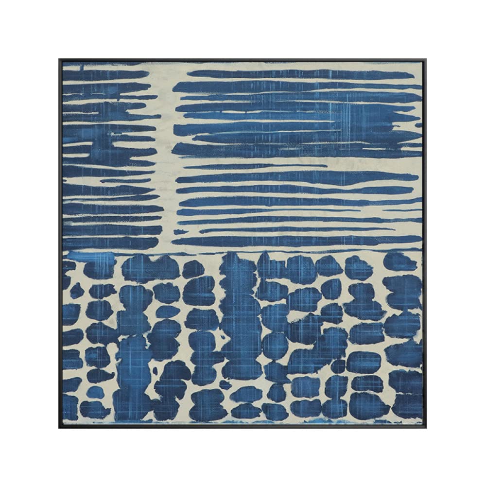 Peinture à l'huile abstraite pour sublimer un grand mur de salon vide