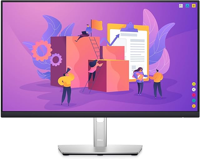 Dell P2422H 24 Inch Full HD (1920x1080) Monitor, 60Hz, IPS, 5ms, 99% sRGB, DisplayPort, HDMI, VGA, 5x USB, 3 Year Warranty