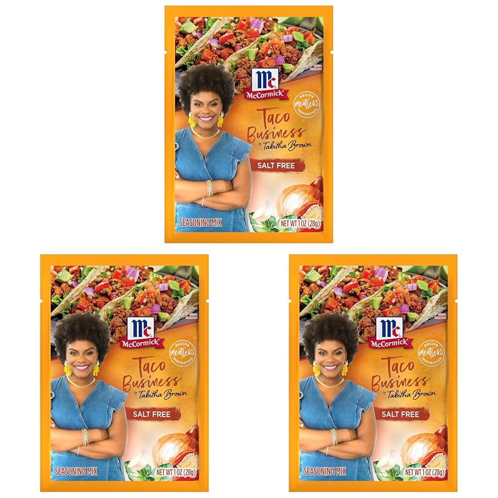 McCormick Taco Business Seasoning Mix by Tabitha Brown, 1 oz (Pack of 3)