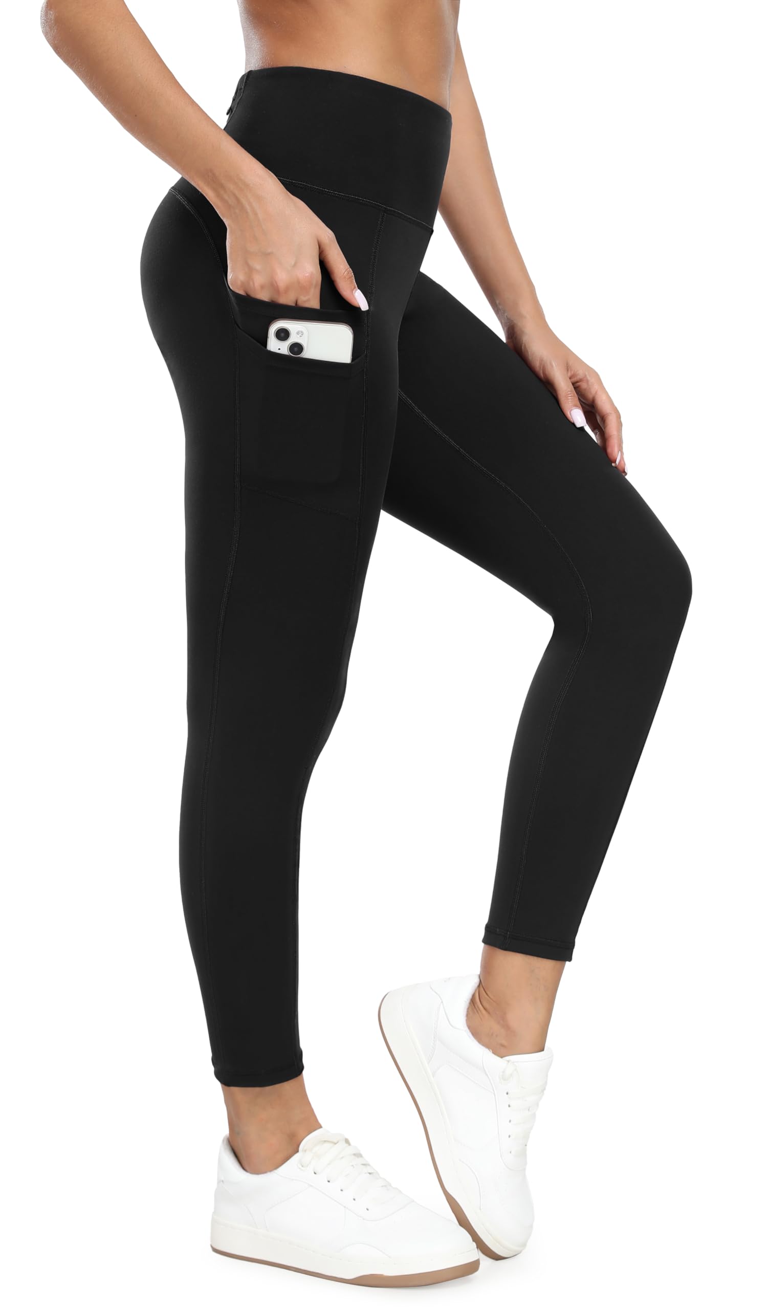 Ewedoos Leggings with 5 Pockets for Women Yoga Pants 25"/ 27" Workout Leggings for Women Tummy Control Running