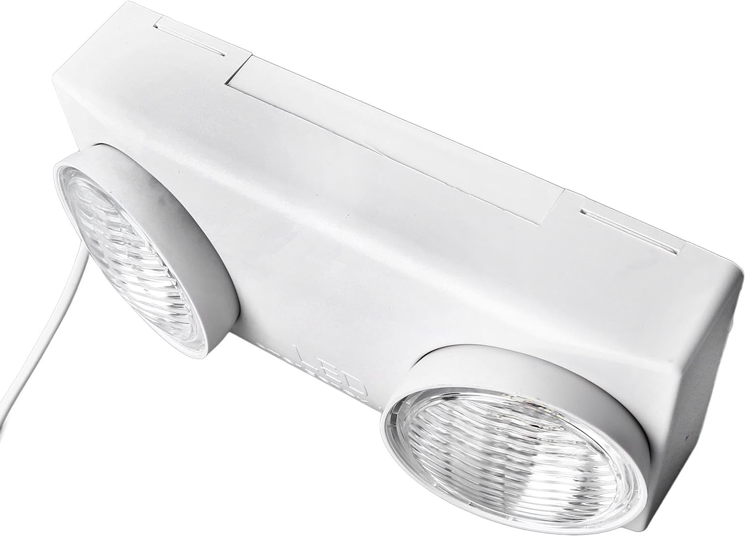 LED Emergency Lighting with Dual Heads Indoor Evacuation Indicator Light US Plug 85-265V for Factories Hotels Malls and Other Public Places