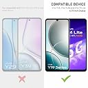 SupCares Tempered Glass for Vivo Y19 and Vivo Y19e (6.74 Inch) With Installation Kit | 9H Edge to Edge Screen Protector | Black gallery image
