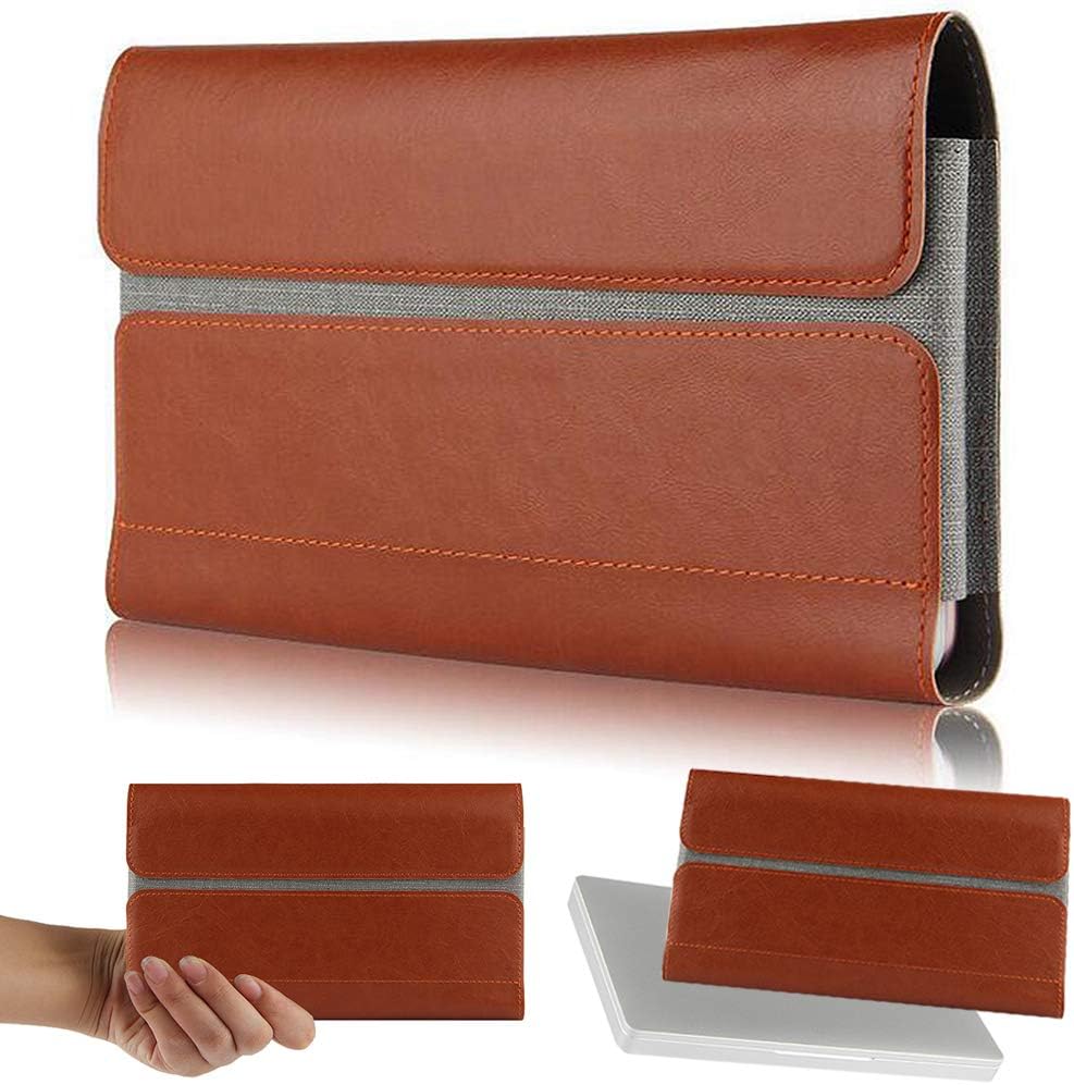 One Netbook One Mix/One Mix 2S Official Protective PU Leather Case Bag for 7 Inches Win 10 OS System UMPC Mini Laptop Cover case (Brown)