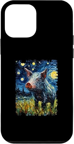 iPhone 12 mini Warty Pig Starry Night Painting Mom Dad Case
