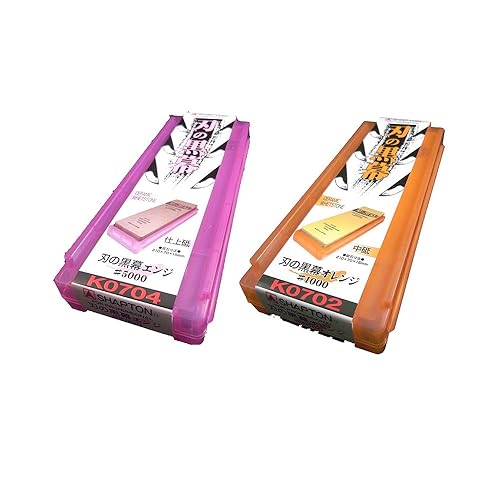 SHAPTON Ha No Kuromaku Piedra de afilar cerámica (conjunto A) Grano medio (#1000) + Grano fino (#5000)