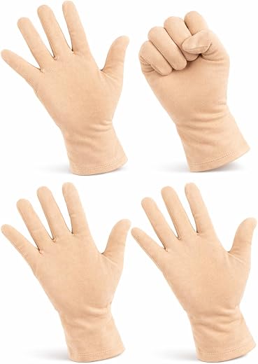 Sun Protection Cotton Hand Gloves for Men and Women, Summer UV Protection, Pack of 2 Pairs