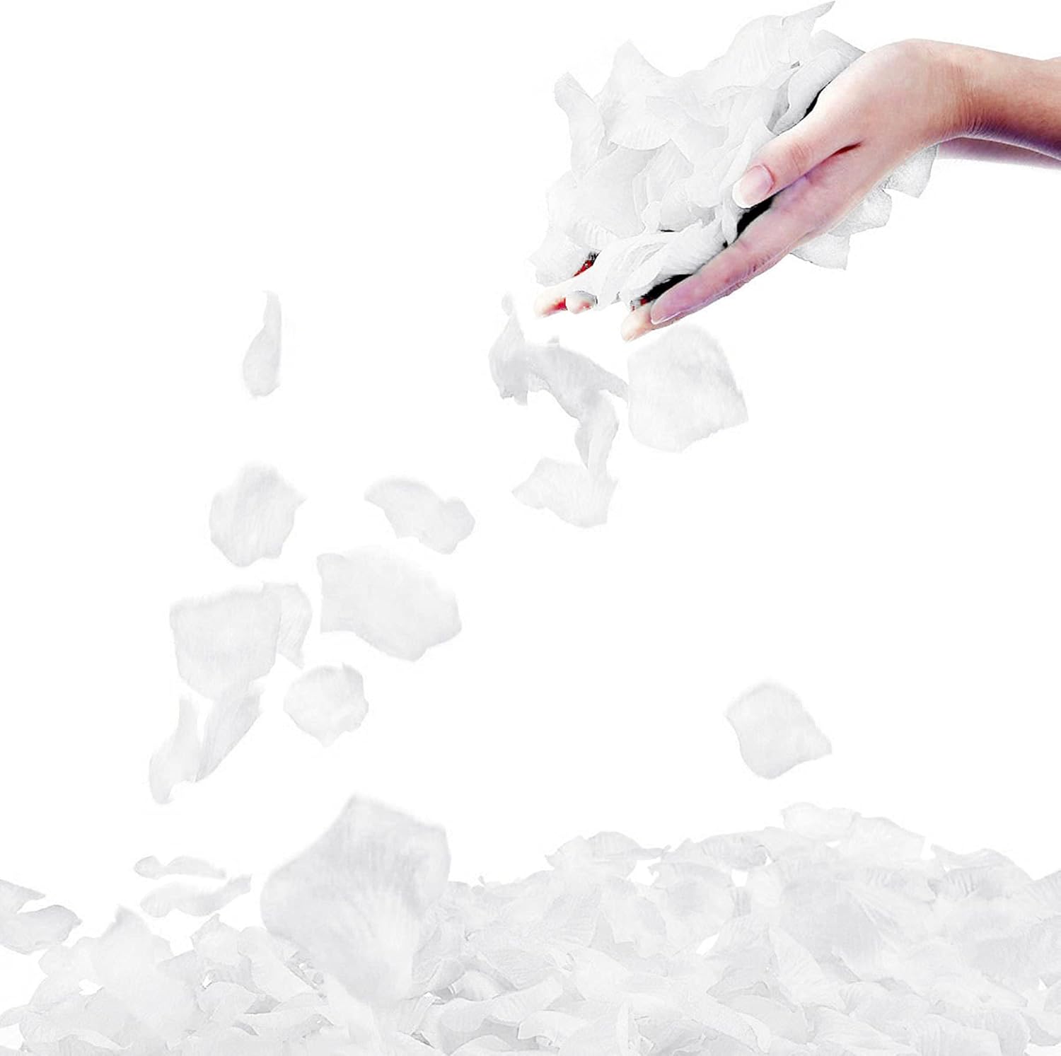 Simplicity Separated White Rose Petals Artificial Flower petals blush petals White