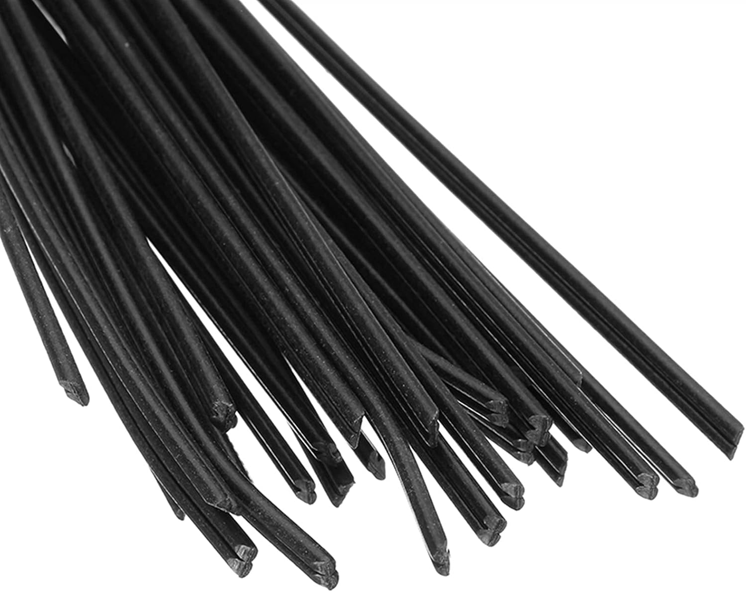 welding rods 40Pcs 2.5mm x 5mm x 1000mm Black PP Plastic Welding Rods