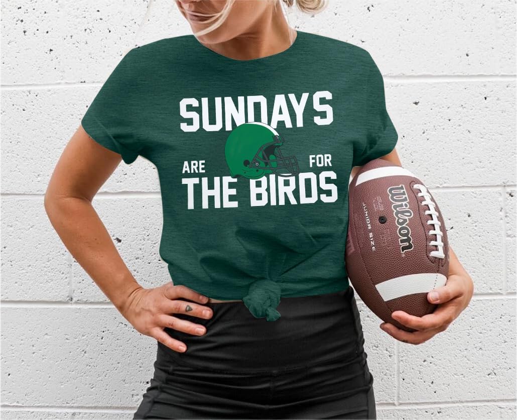 Football Shirts Women Game Day Tshirt Football Outfits Team Fan Gifts Tee Tops - Image 6