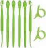 LUTER 62pcs Orange Peeler Citrus Remover Plastic Slicer Cutter Easy Fruit Opener Kitchen Gadget for Orange, AvocadosGreen