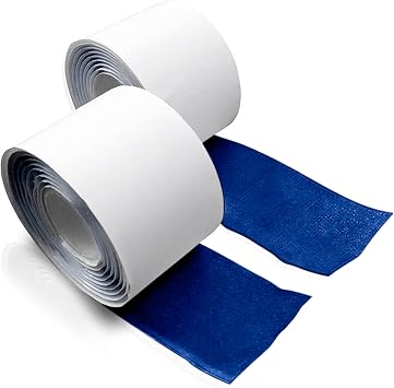 2 Inch Navy Hook and Loop Tape 1 Yard with Heavy Duty Adhesive Excellent Grip Strong Sticky Back Fastening Roll Nylon Self Fastener Strips for Fixing and Hanging Craft Home School Office Use