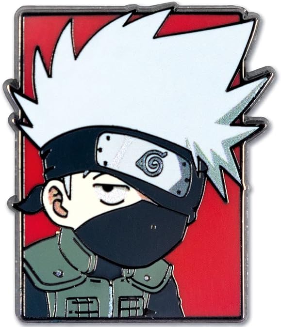 Ata-Boy Naruto Kakashi Face 1 Full Color Enamel Pin