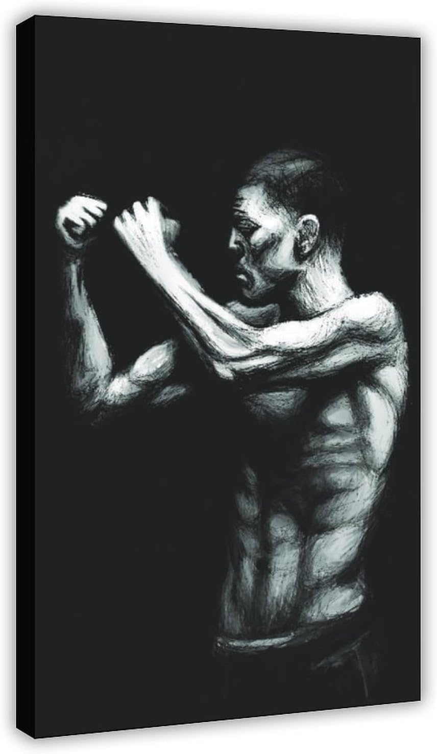 Jdekaec Nick Diaz Canvas Poster Bedroom Decor Sports Landscape Office Room Decor Gift Frame-style 24x36inch(60x90cm)