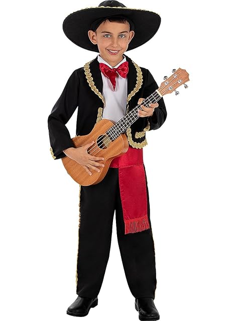 Foto 4 de 8 de Funidelia - Disfraz de Mariachi para niño Catrina, Dia de los Muertos