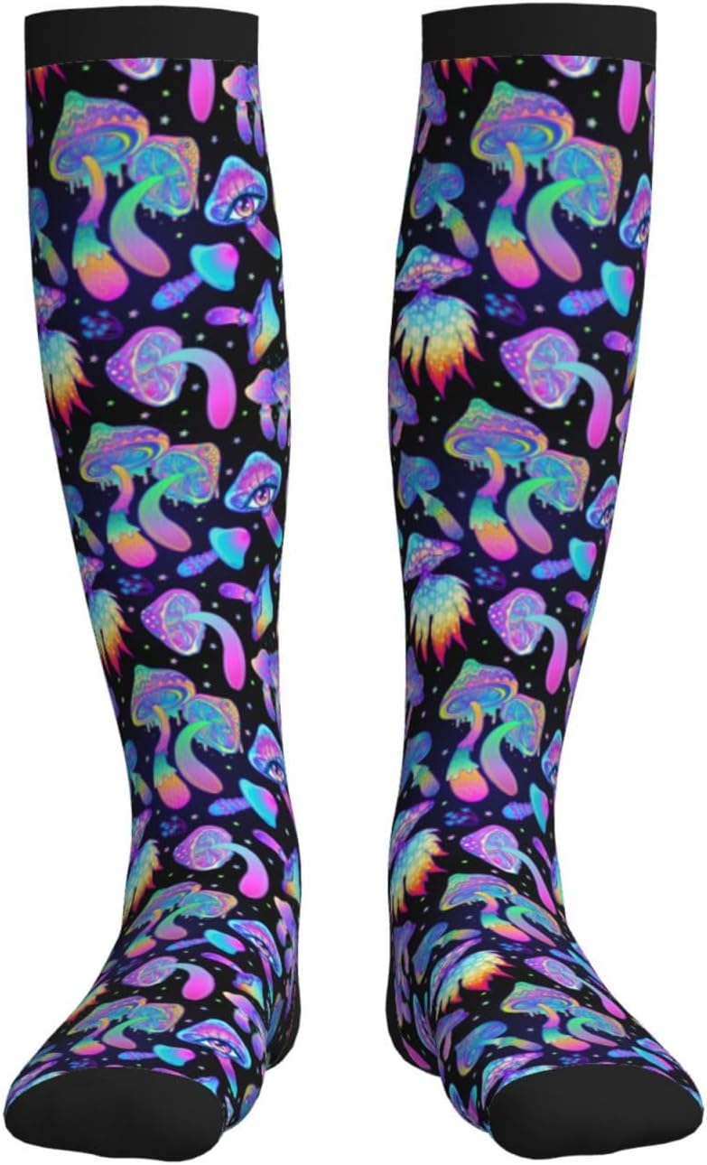 Tie Dye Compression Socks Knee High Support Socks For Women Men Running Athletic Hiking - Image 5